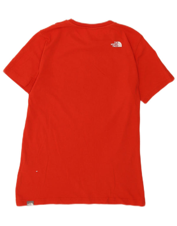 Camiseta gráfica masculina The North Face XS algodão vermelho