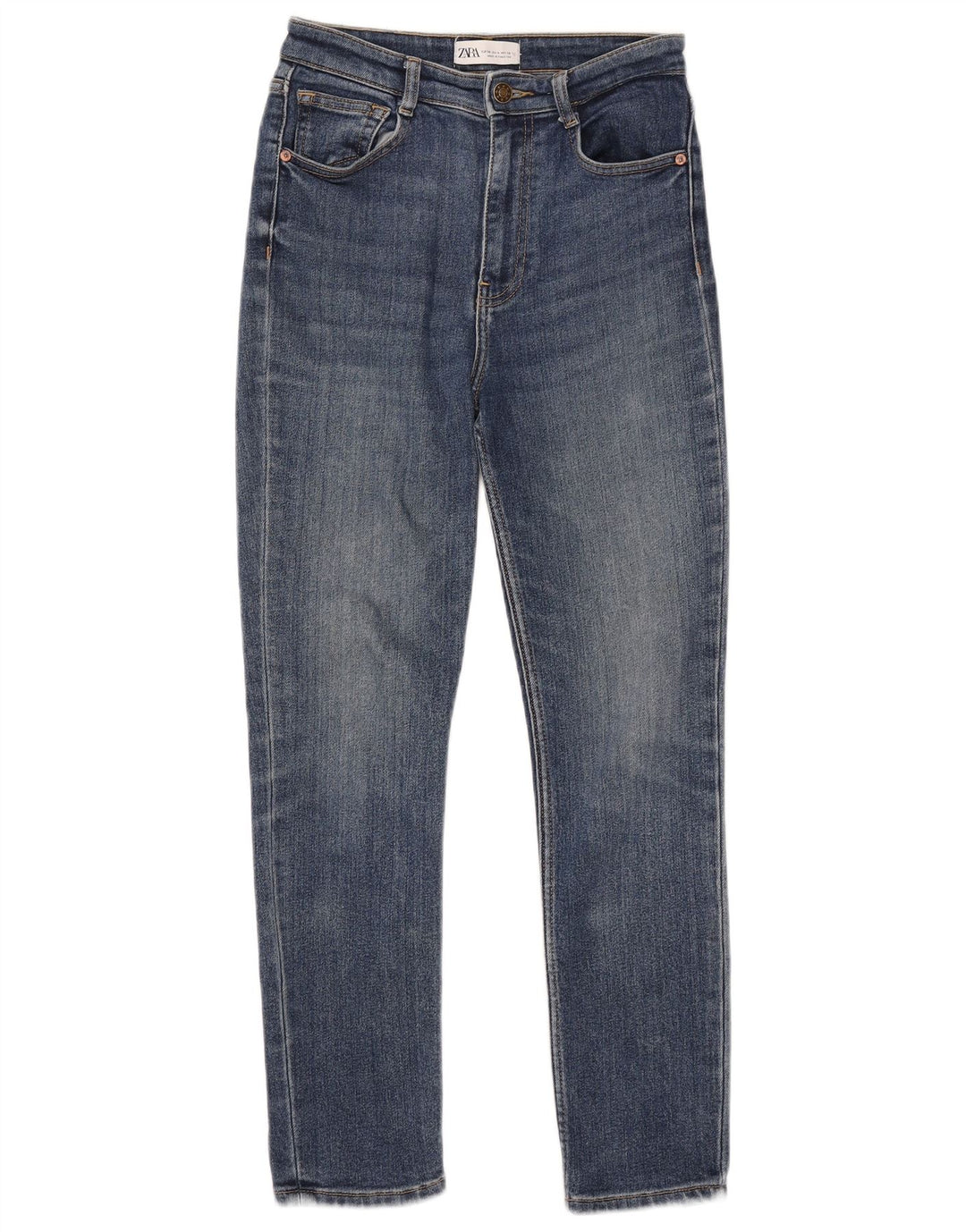 ZARA Jeans Slim Feminino EU 36 XS W26 L27 Azul