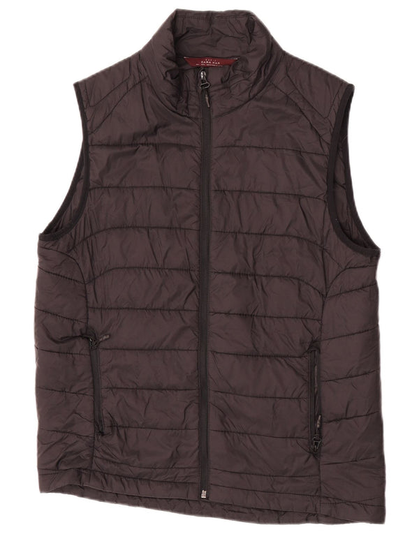 Colete acolchoado masculino Zara UK 40 grande preto