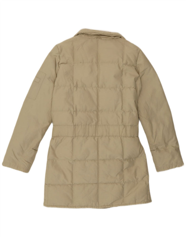 Jaqueta acolchoada feminina Woolrich com ajuste solto Reino Unido 6 XS poliamida bege