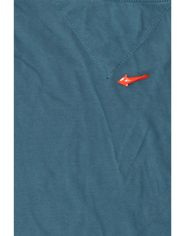 Tommy Hilfiger Camiseta masculina gráfica top pequeno algodão azul
