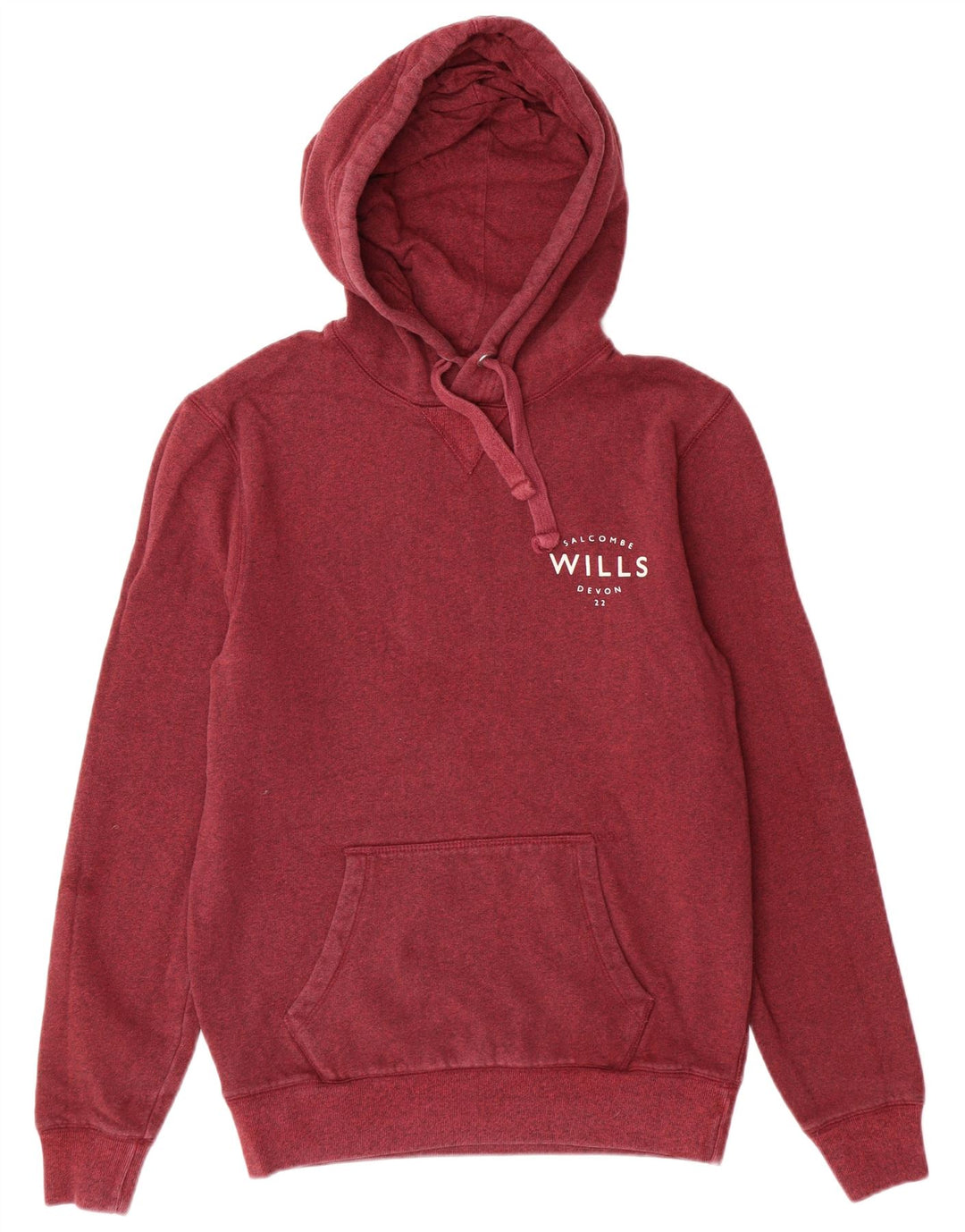 Jumper com capuz gráfico masculino JACK WILLS pequeno algodão manchado cor de vinho