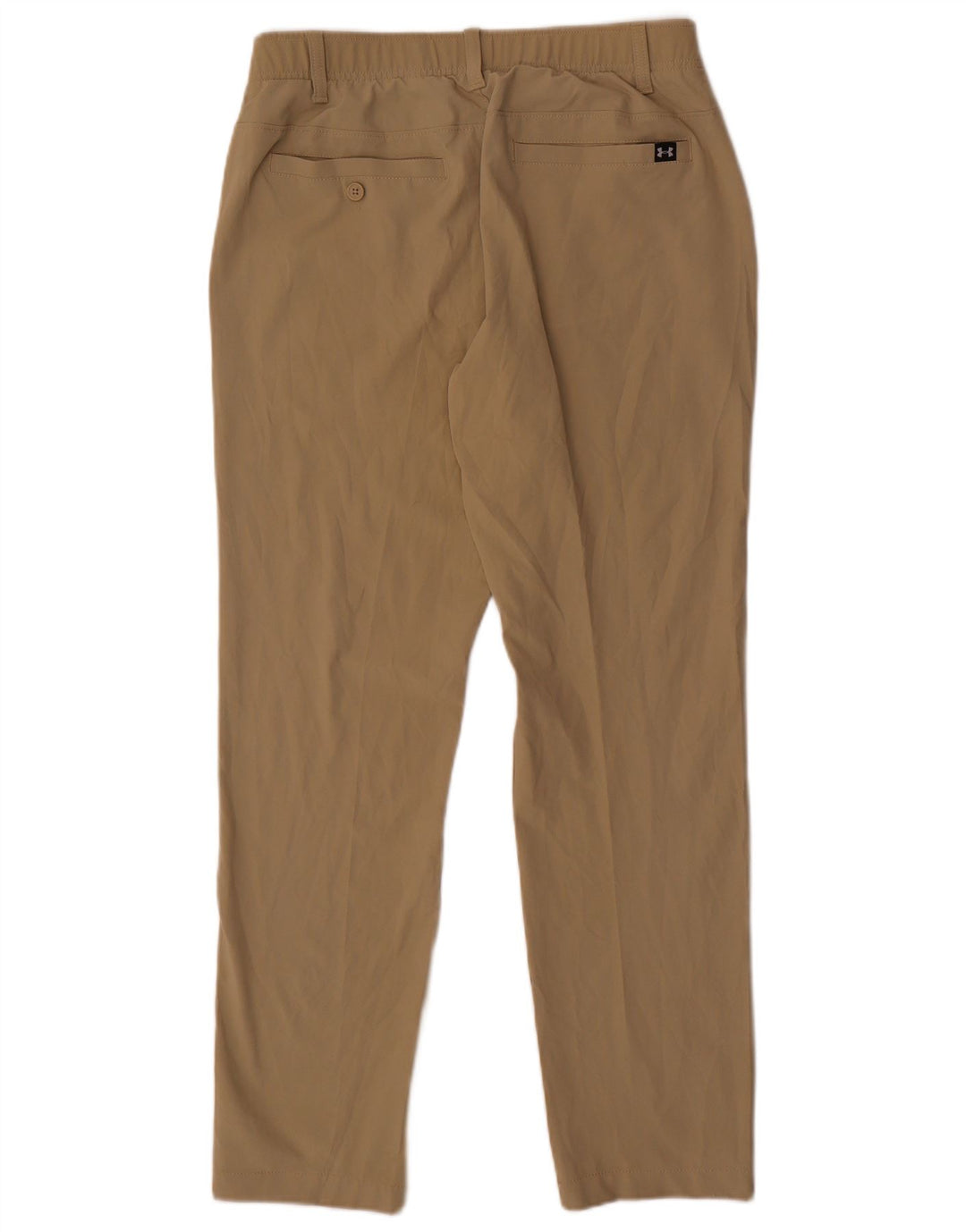 Under Armour Mens Slim Chino Calças W32 L32 Poliéster Bege