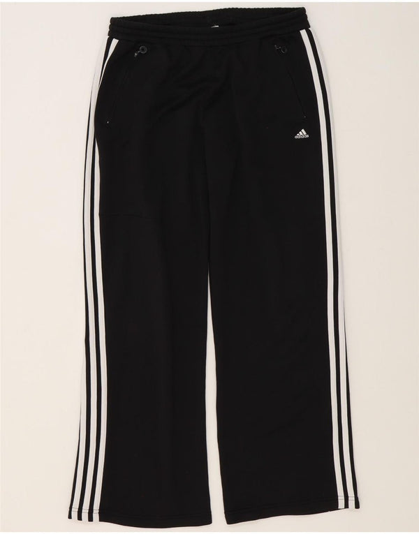 Calças de treino femininas Adidas UK 18 XL preto poliéster