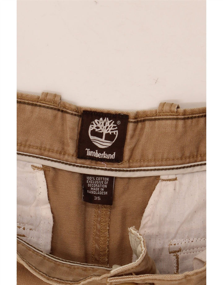 Shorts cargo masculino TIMBERLAND W35 grande algodão bege