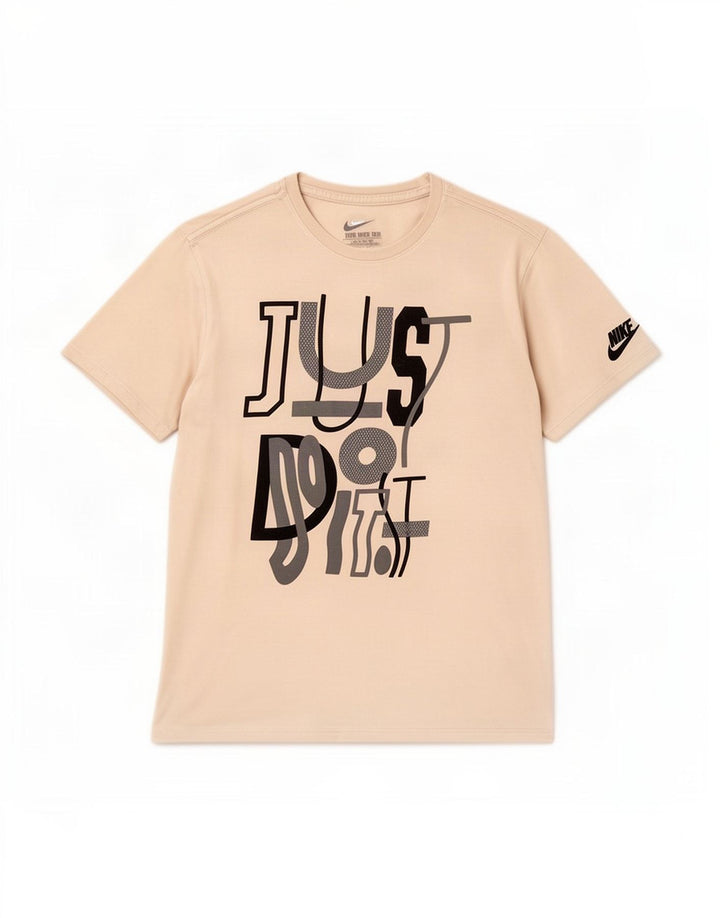 Camiseta masculina Nike Athletic Cut Graphic Top cinza médio algodão