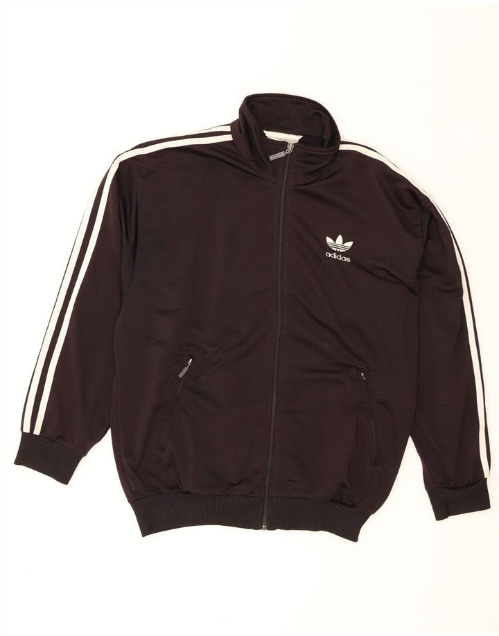 Adidas Mens Tracksuit Top Jacket UK 34/36 Pequeno Poliéster Preto