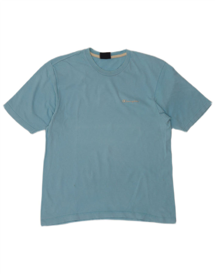 CAMPEÃO Camiseta Masculina Top Pequeno Azul