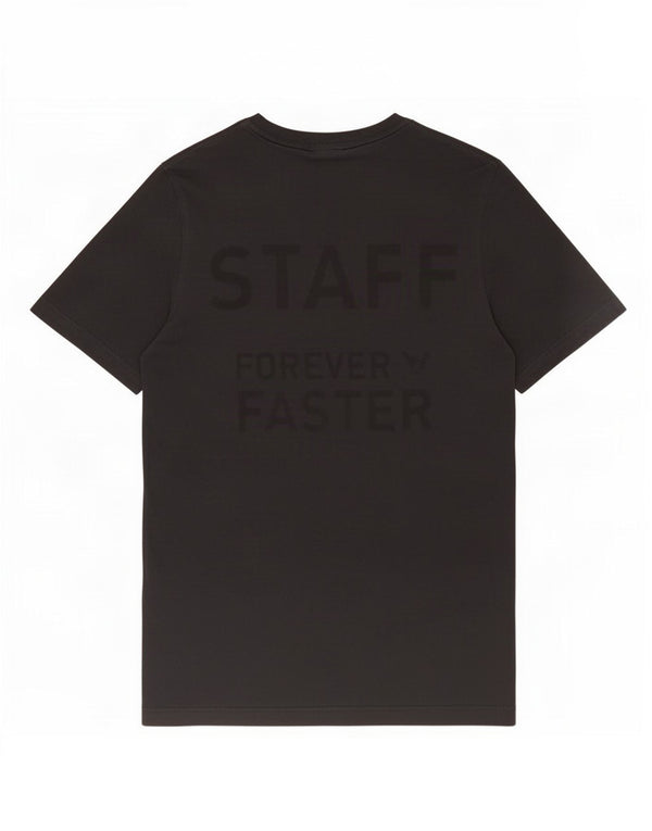 Puma Mens Graphic T-Shirt Top Pequeno Algodão Preto