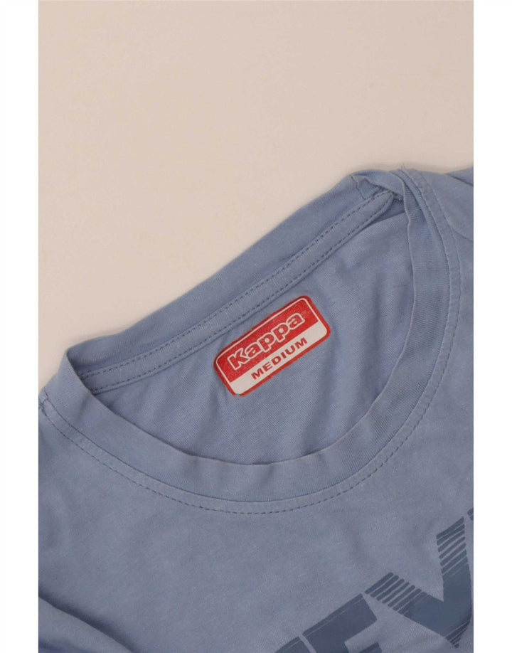 Camiseta gráfica feminina Kappa UK 14 azul médio