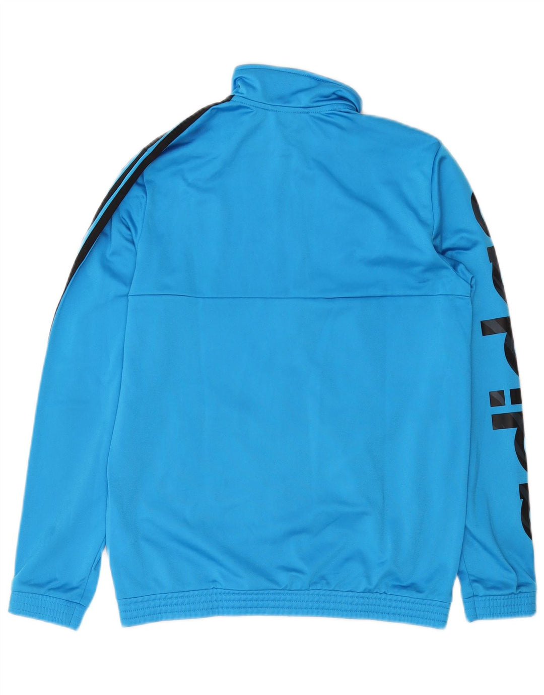 ADIDAS Mens Graphic Tracksuit Top Jaqueta Pequena Azul Poliéster