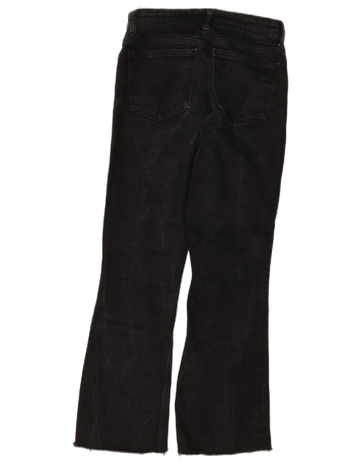 Calça jeans feminina Zara Bootcut EU 38 pequena W28 L26 algodão preto