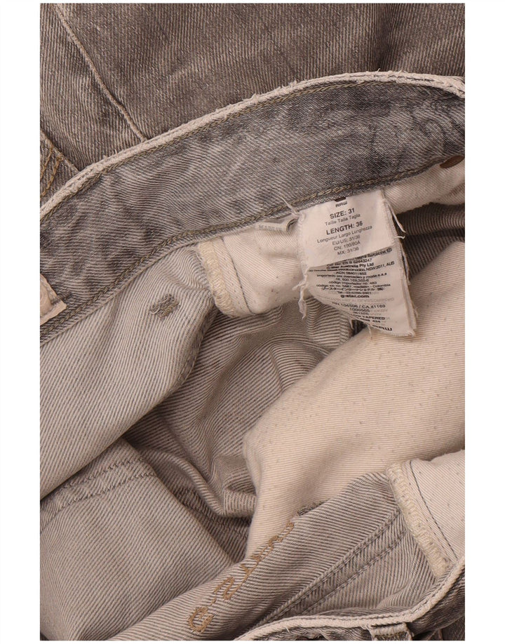 Jeans slim masculino G-STAR W31 L36 algodão cinza