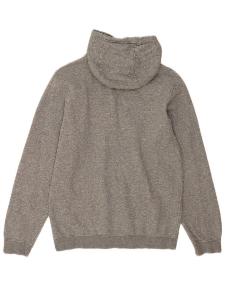 NIKE Mens Hoodie Jumper Pequeno Algodão Flecked Cinza