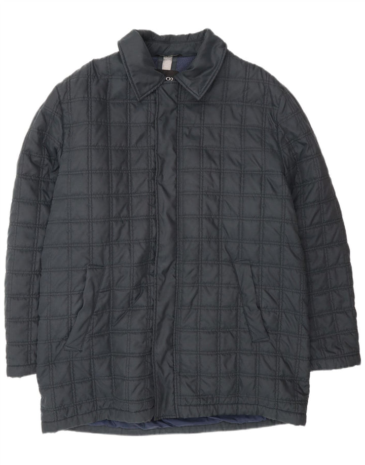 Casaco acolchoado Geox masculino Respira IT 56 3XL poliéster azul marinho