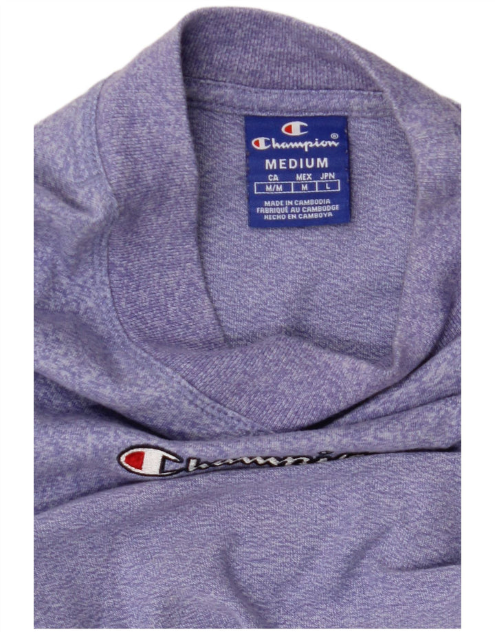 Camiseta feminina com estampa CHAMPION UK 12 médio roxo manchado