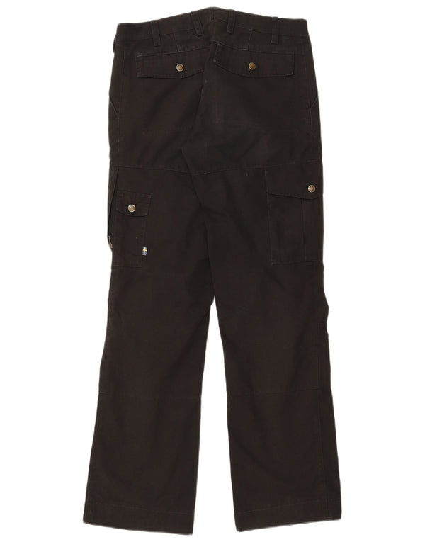 Calça cargo reta feminina Fjall Raven EU 36 pequena W30 L31 preta