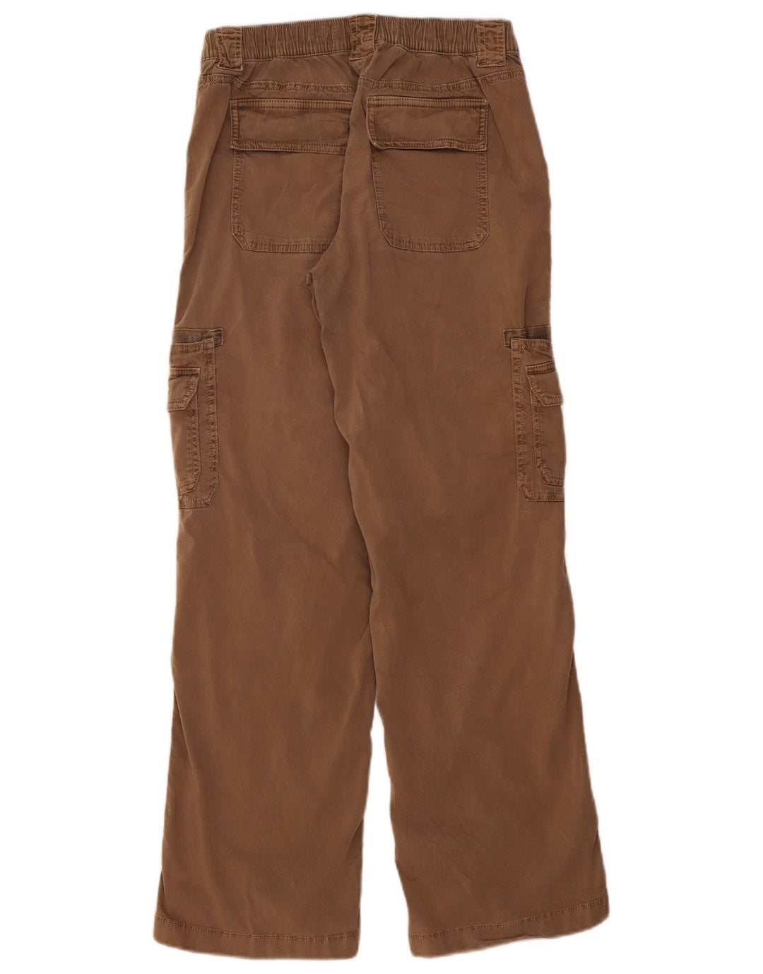 Calça cargo feminina HOLLISTER larga cintura baixa pequena W26 L31 marrom