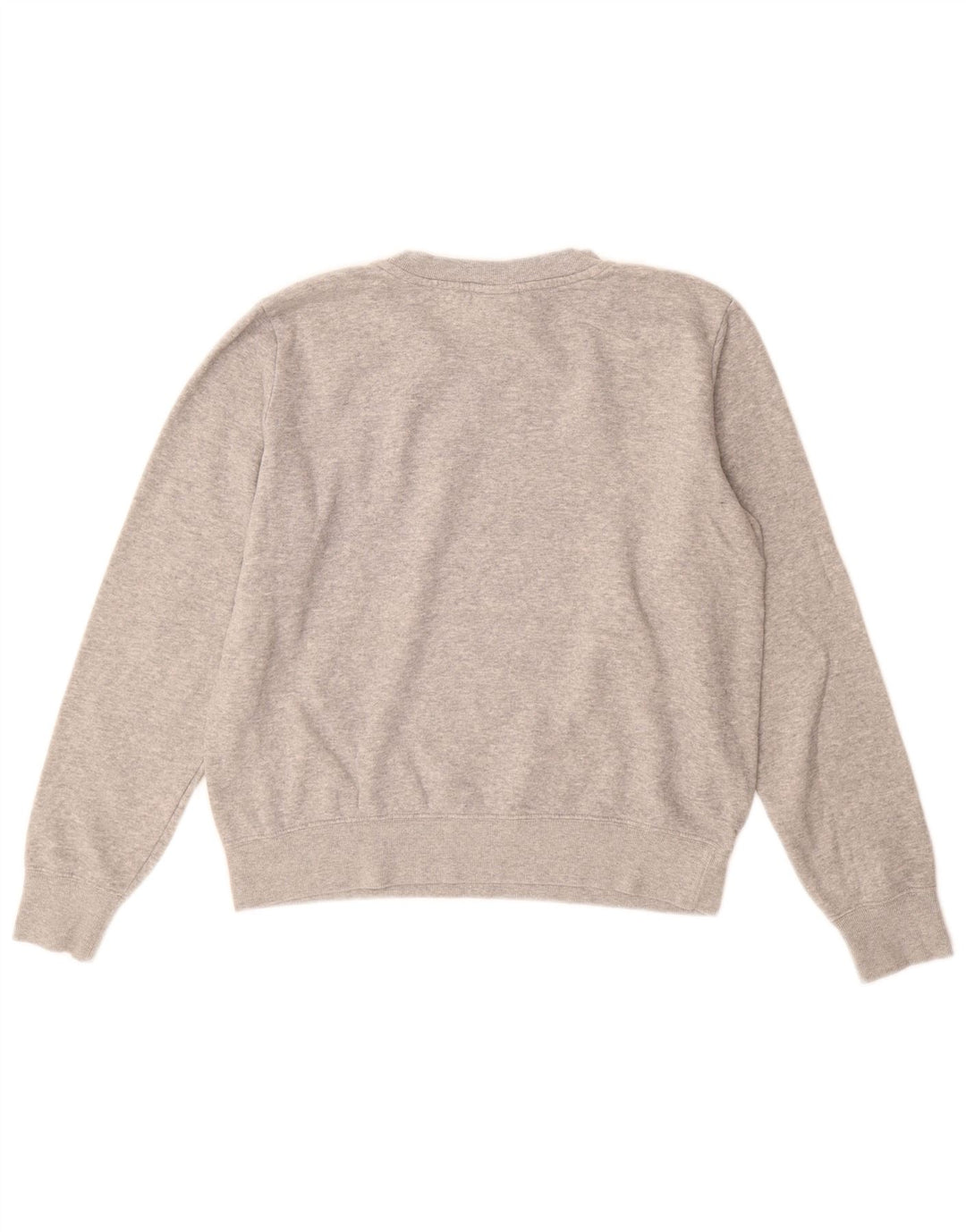 Champion moletom gráfico feminino jumper UK 14 cinza médio manchado