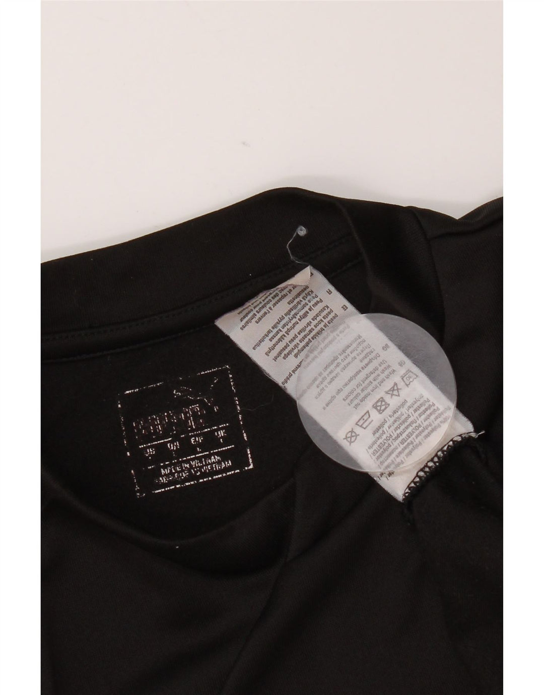 Puma Mens Top Manga Longa Grande Poliéster Preto