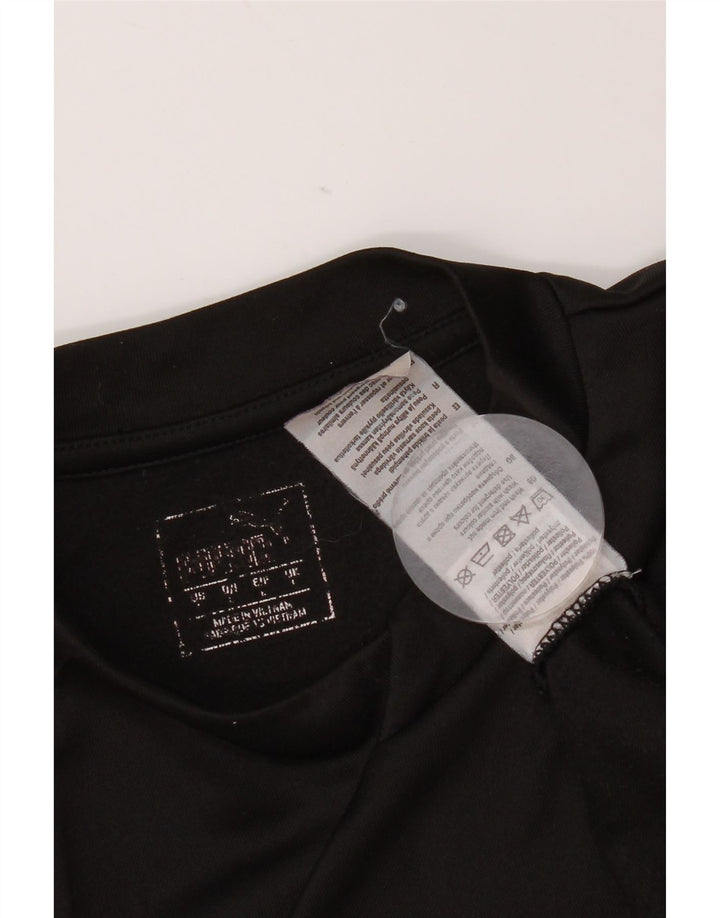 Puma Mens Top Manga Longa Grande Poliéster Preto
