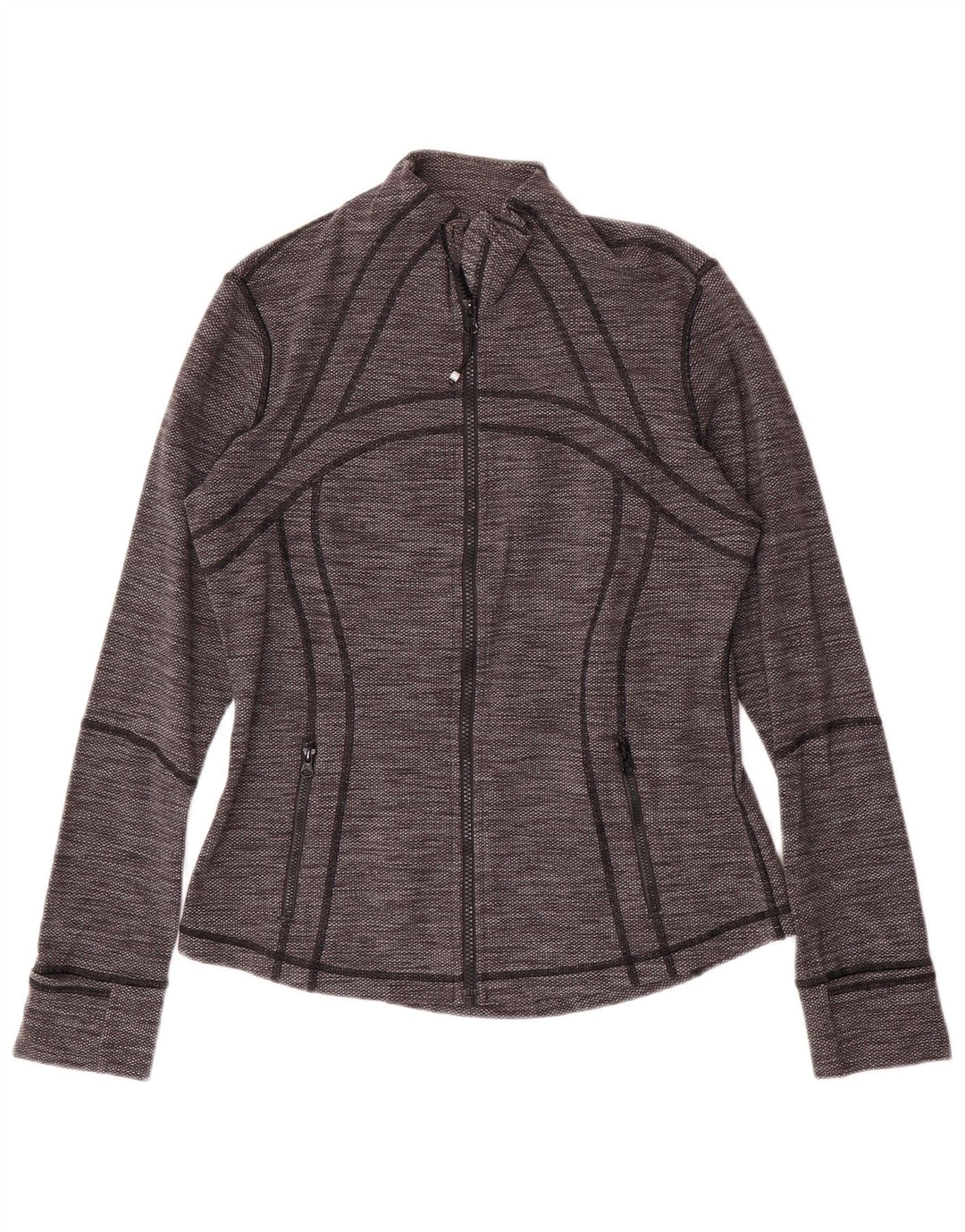 LULULEMON Jaqueta feminina de treino US 10 grande cinza