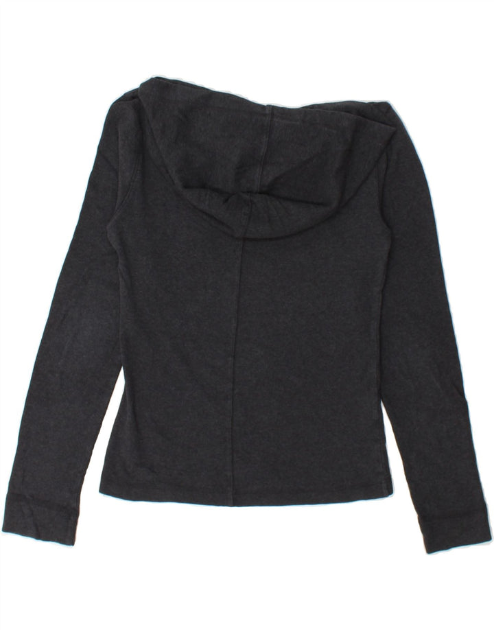 J. CREW Womens Hooded Jumper Sweater UK 10 Small Grey Cotton Vintage J. Crew and Second-Hand J. Crew from Messina Hembry 