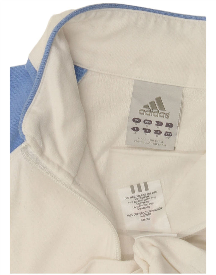 Adidas Meninas Treino Top Jaqueta 11-12 Anos Médio Algodão Branco