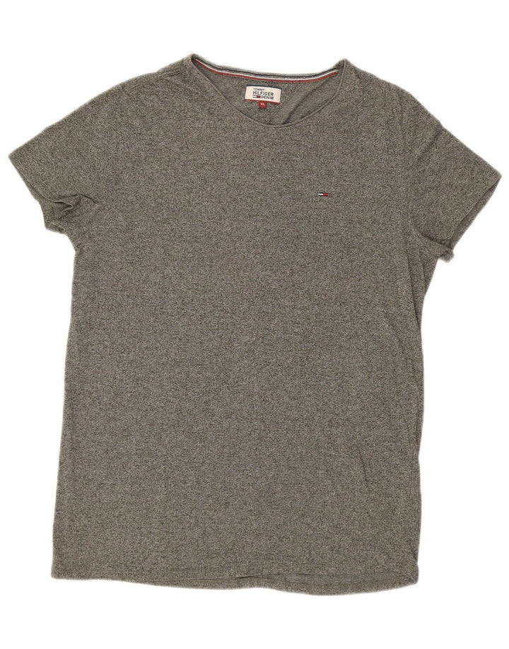 Camiseta masculina TOMMY HILFIGER XL cinza manchada