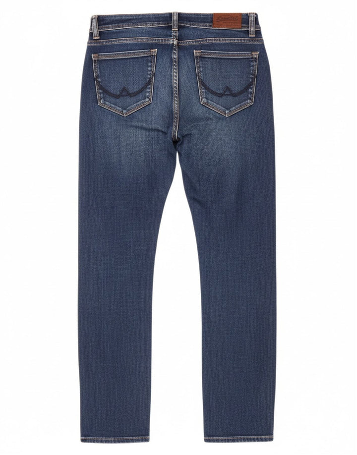 Jeans SUPERDRY feminino Imogen Slim W24 L28 azul viscose