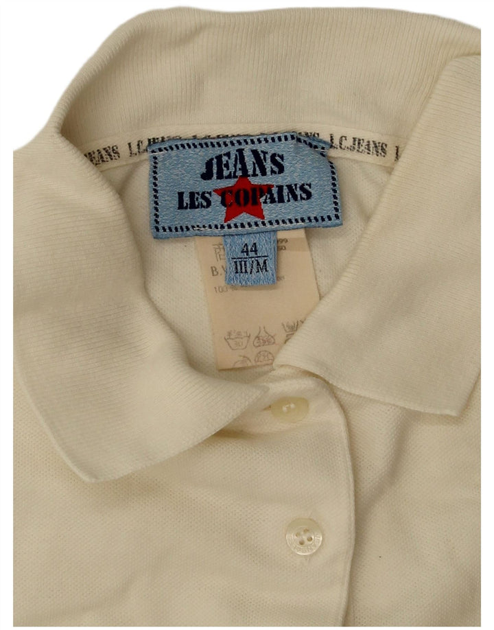 Camisa polo feminina Les Copains IT 44 médio off white algodão