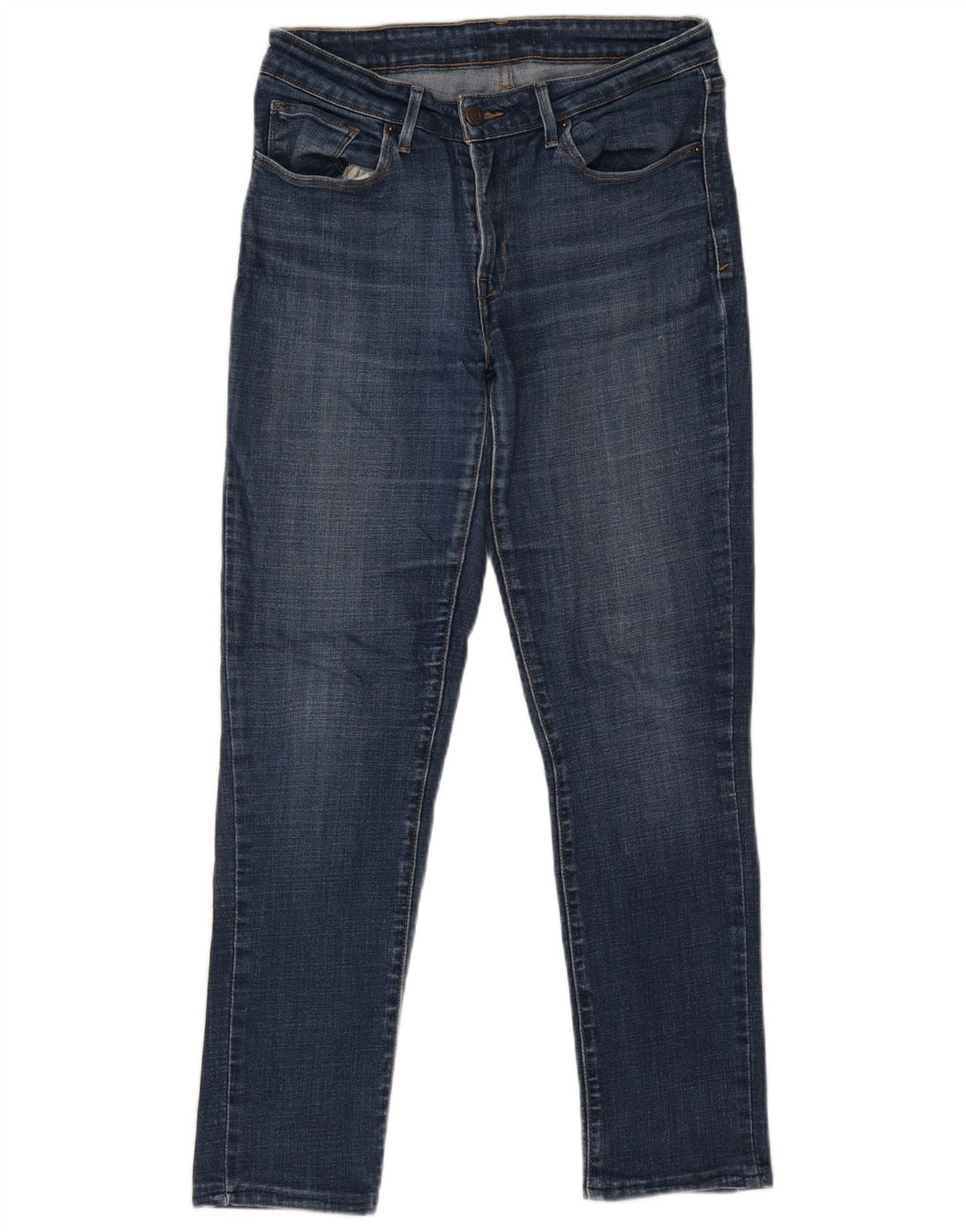 Jeans feminino Levi's Slim US 8 médio W29 L28 algodão azul