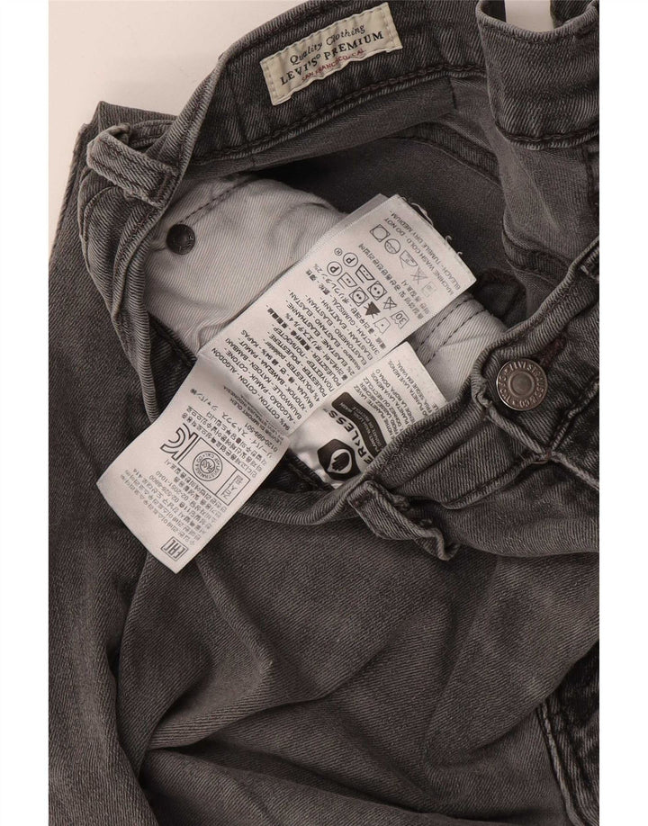 Levi's Mens Slim Jeans W34 L32 Cinza Algodão