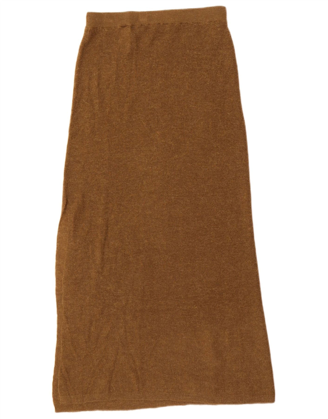 Saia maxi feminina Zara em malha pequena W26 marrom poliamida