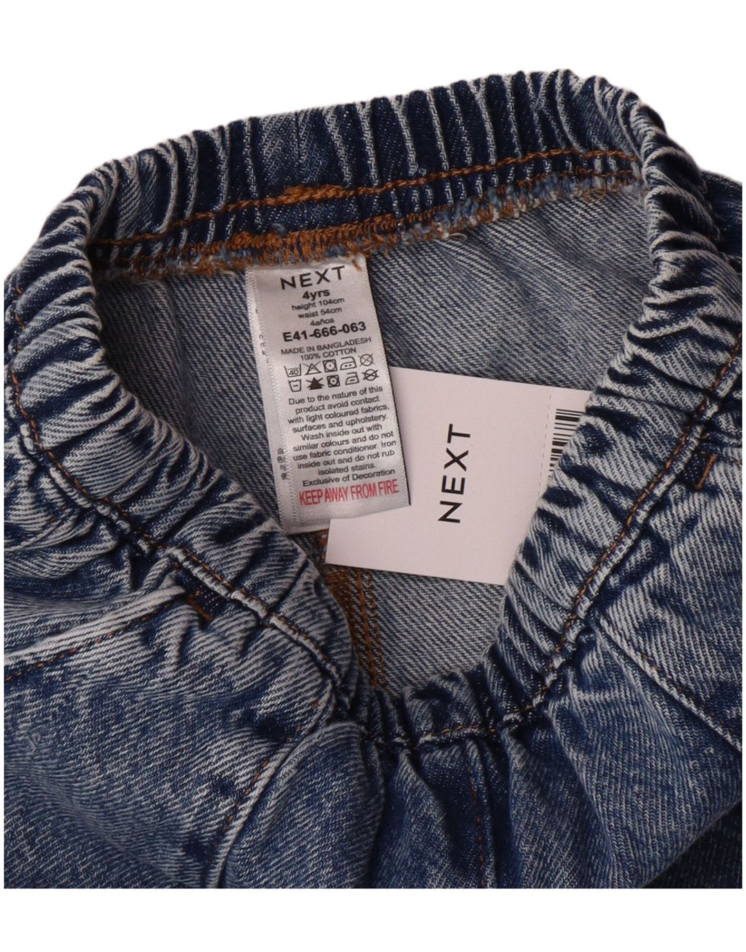 NEXT Meninos Jeans Retos 3-4 Anos W20 L13 Azul Algodão