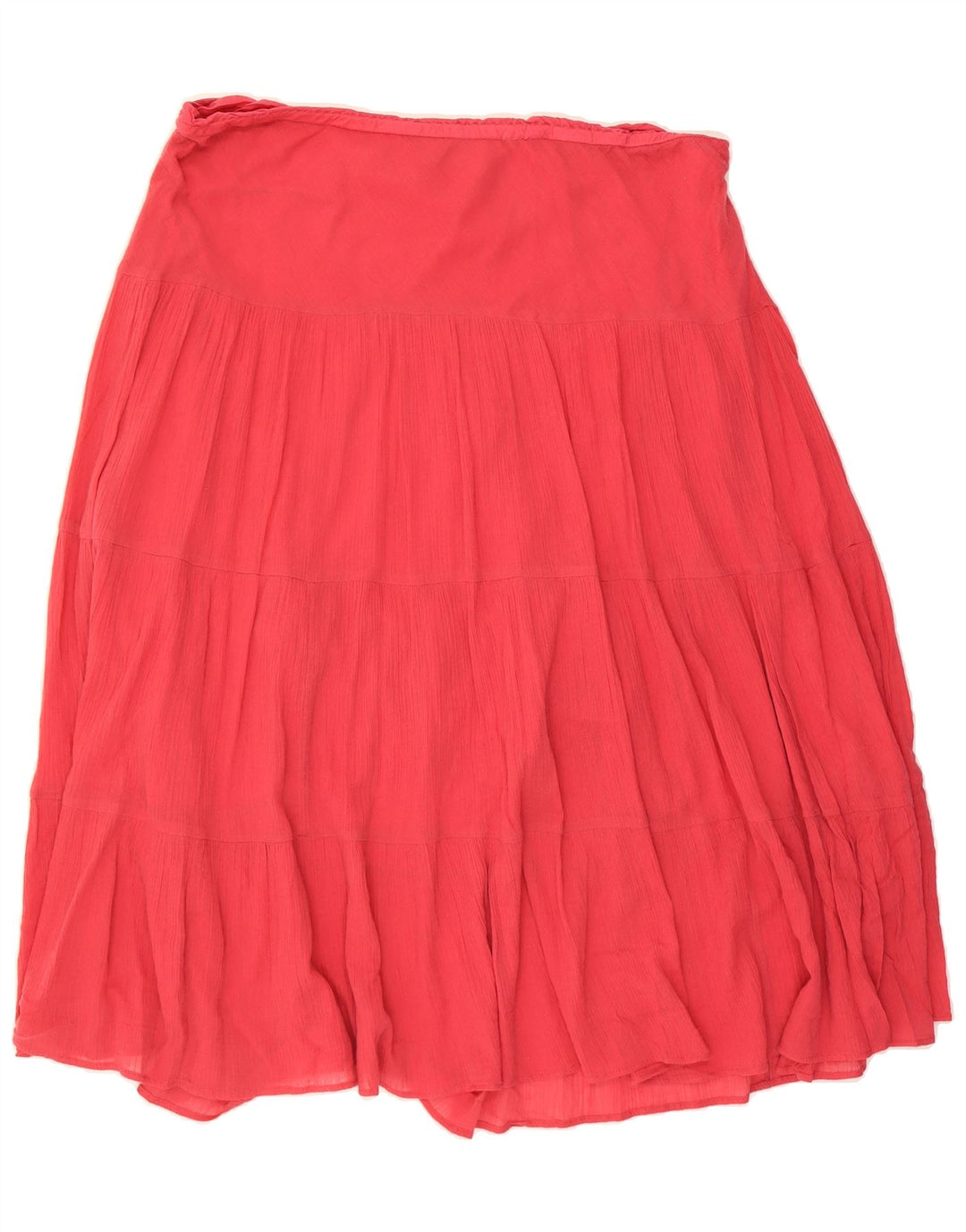 CHAPS Womens Flared Skirt UK 18 XL W38  Red Cotton Vintage Chaps and Second-Hand Chaps from Messina Hembry 