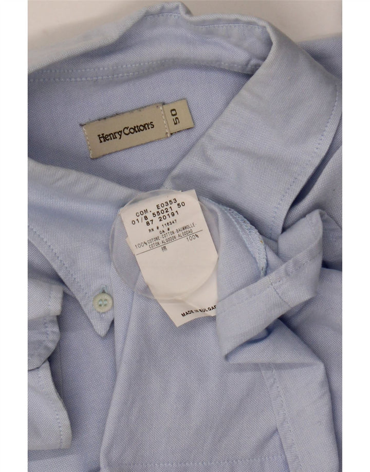 Camisa feminina Henry Cottons IT 50 XL algodão azul