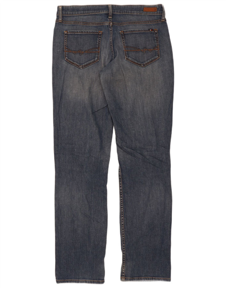 Jeans retos femininos Tommy Hilfiger W28 L32 algodão azul