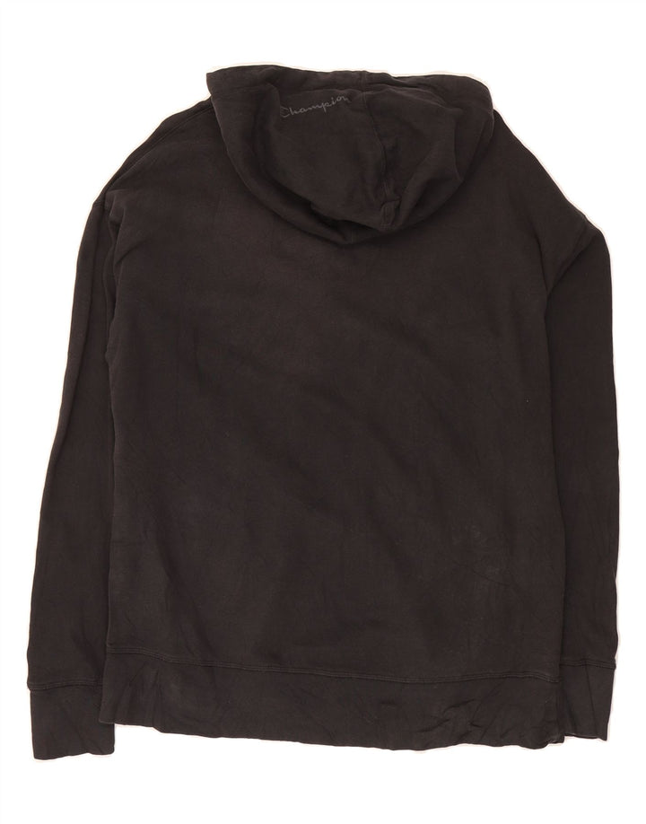 CHAMPION Mens Zip Hoodie Sweater Medium Black Cotton Vintage Champion and Second-Hand Champion from Messina Hembry 