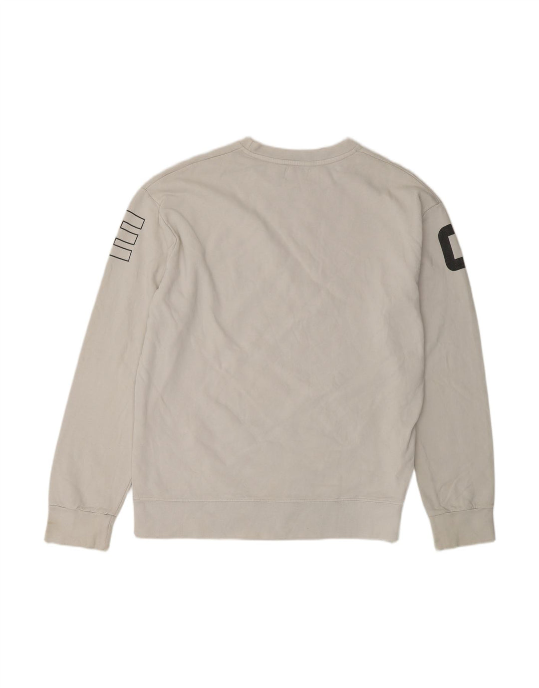 CONVERSE moletom gráfico masculino jumper XL algodão branco