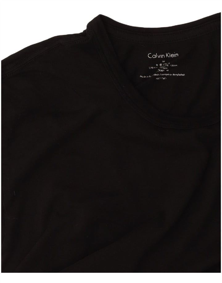 Camiseta masculina CALVIN KLEIN Top médio preto