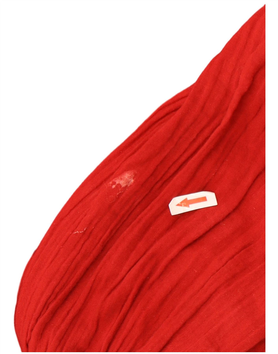 Zara Blusa Feminina Crop Manga Longa Top UK 10 Pequeno Poliéster Vermelho