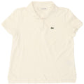 Camisa polo feminina Lacoste Regular Fit tamanho 38 algodão branco médio
