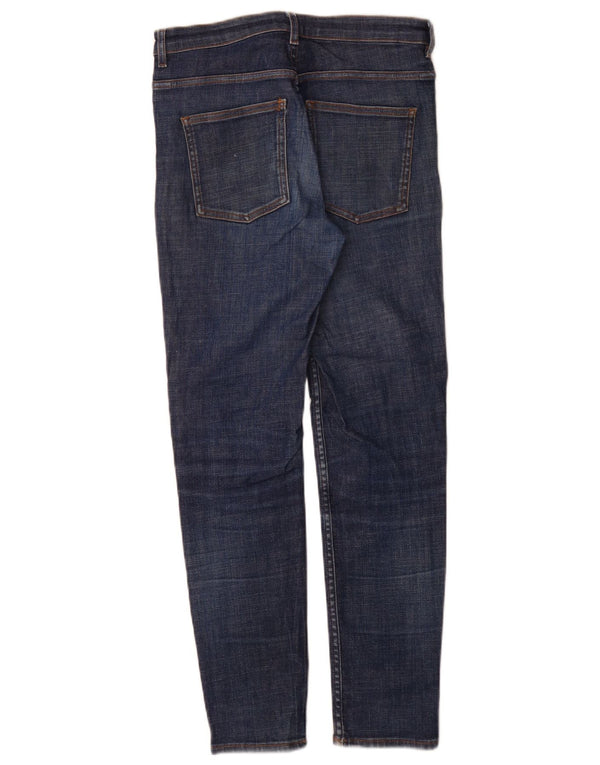 Cos Womens Slim Jeans W28 L29 Azul Algodão