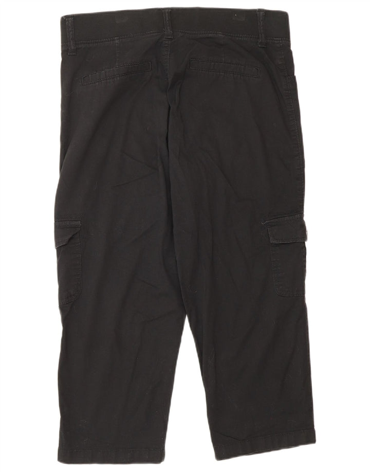 Calça capri feminina reta LEE US 8 médio W30 L21 algodão preto