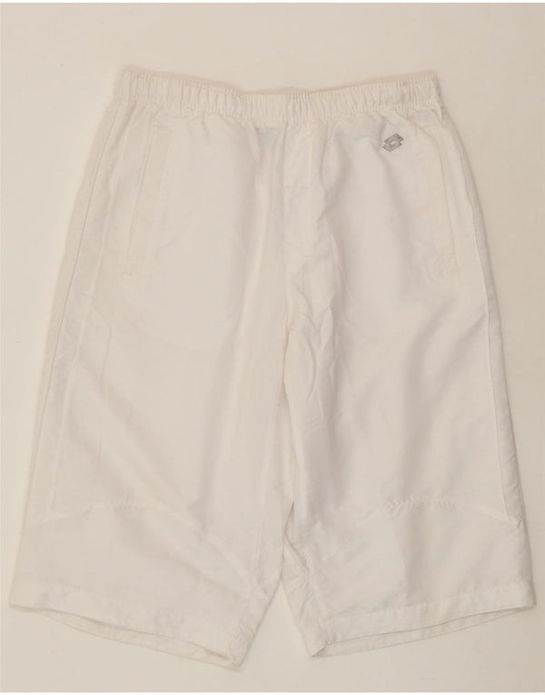 Lotto Mens Sport Shorts UK 40/42 Grande Poliéster Branco