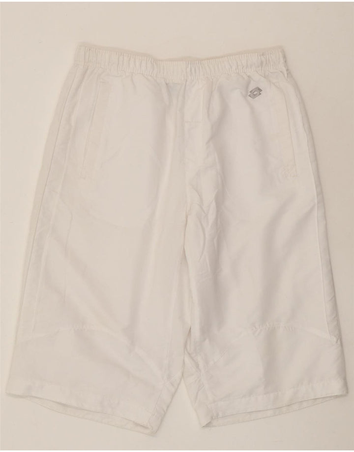 Lotto Mens Sport Shorts UK 40/42 Grande Poliéster Branco