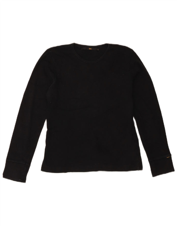 LEE moletom feminino jumper UK 18 XL algodão preto