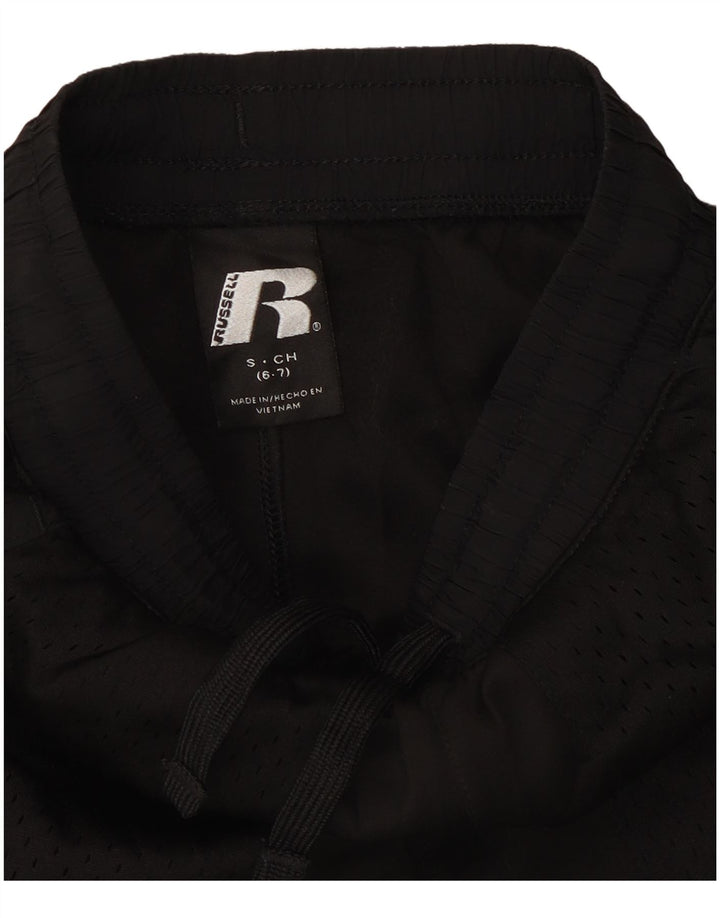 Shorts esportivos Russell Athletic Boys 6-7 anos pequeno preto