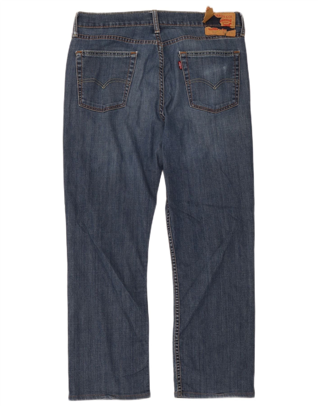 Levi's Masculino 514 Straight Jeans W34 L32 Azul Algodão